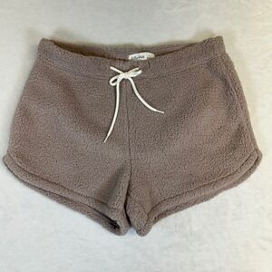 Gilly Hicks Fleece Sherpa Women's‎ Loungewear Pajama Shorts Size Large
